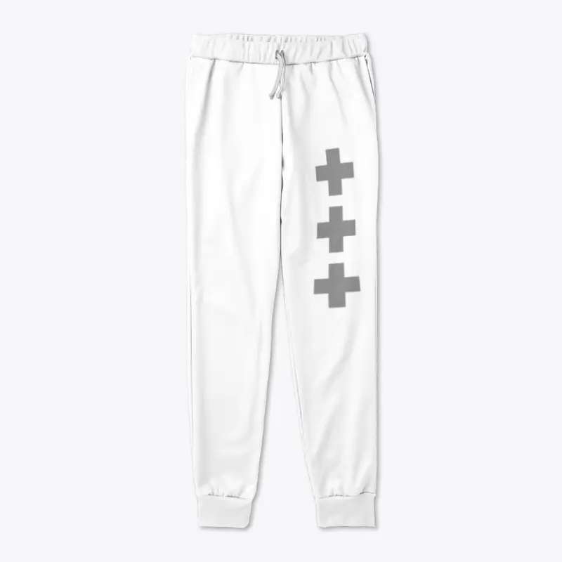 Wes Media Sweatpants White Grey